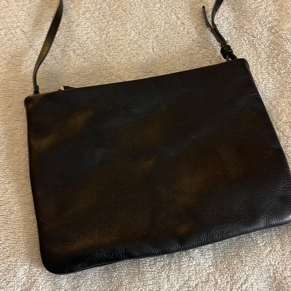 Stella & Dot- Covet- Genuine Leather/suede crossbody-black - Picture 7 of 9